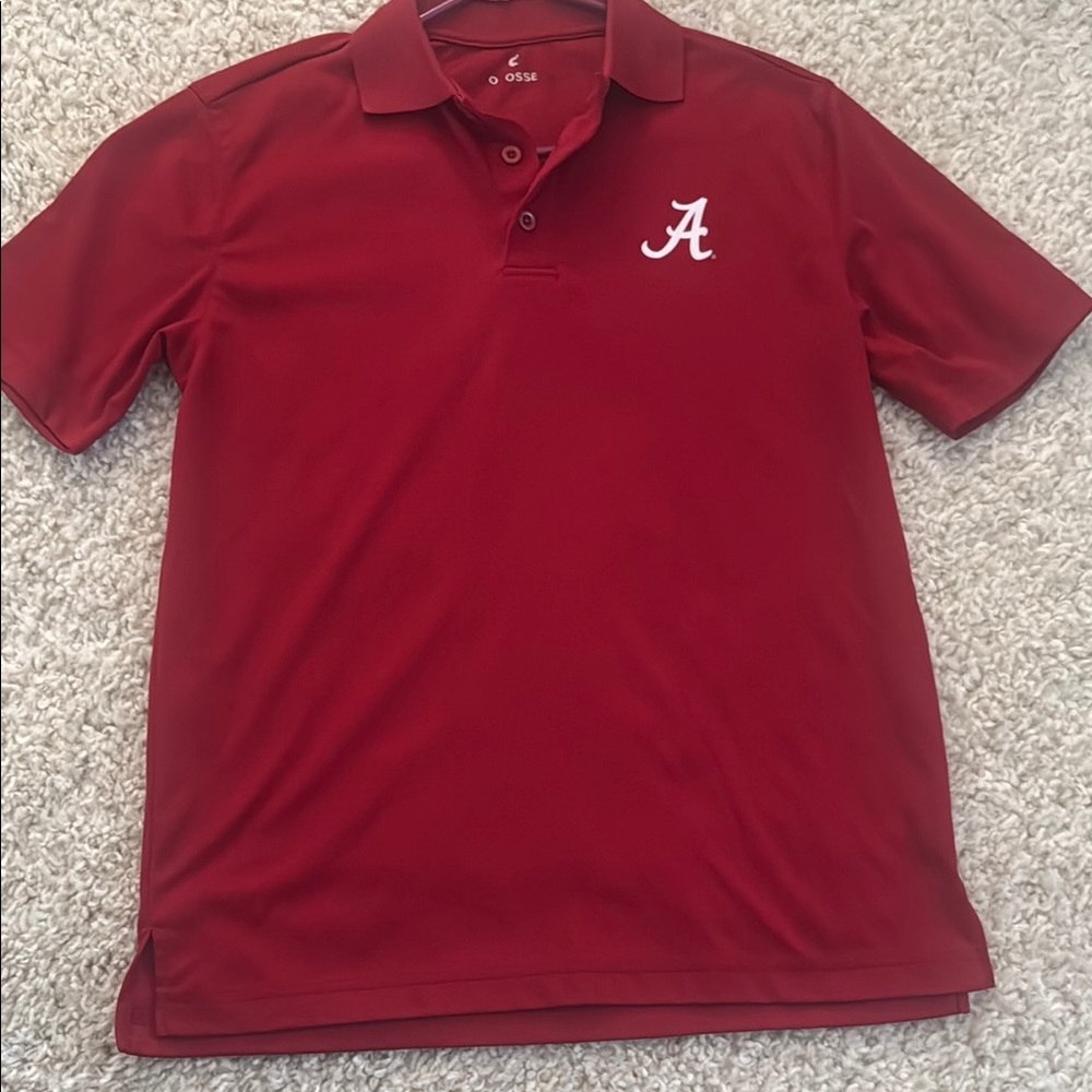 Men's Red Alabama Logo Polo Shirt